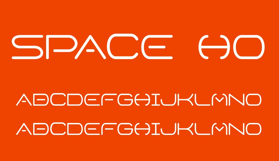 space-horizon font