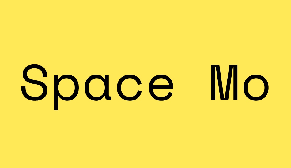 space-mono font big