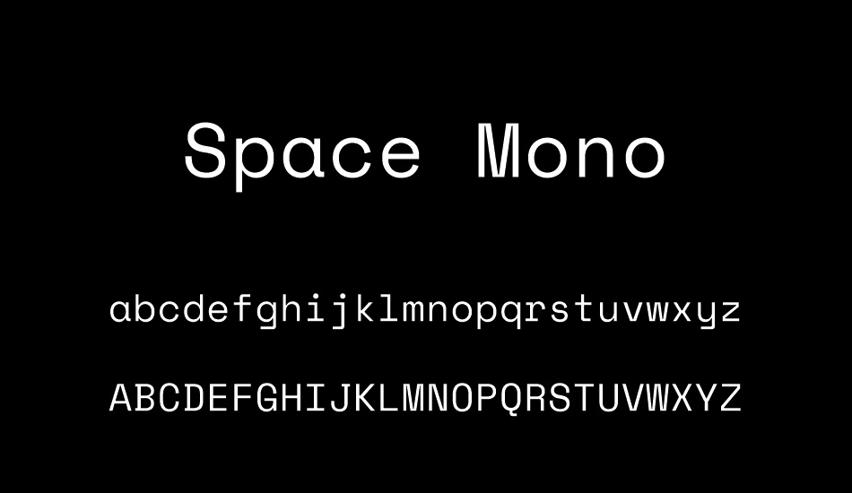 space-mono font