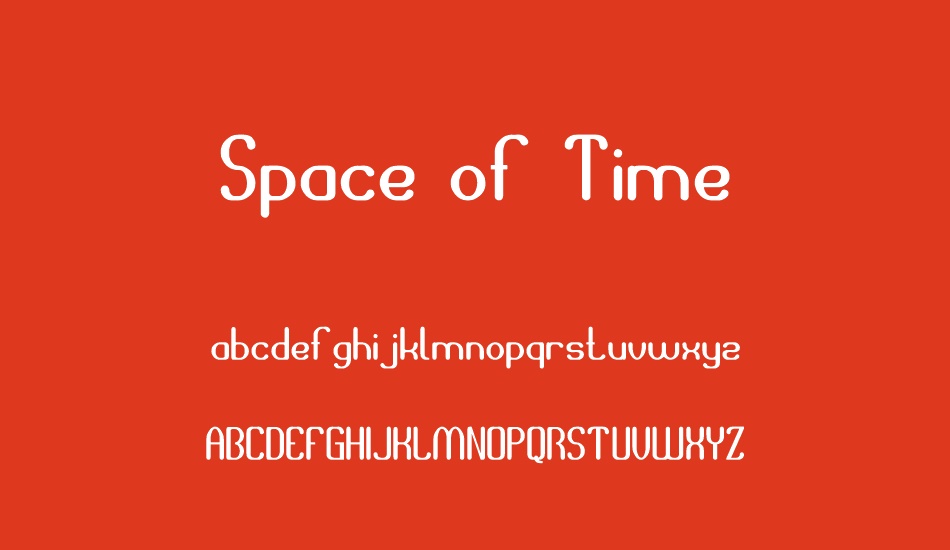 space-of-time font