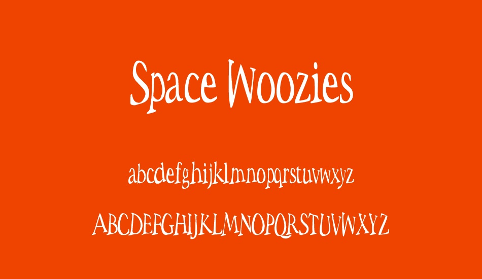 space-woozies font