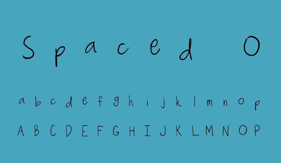spaced-out font