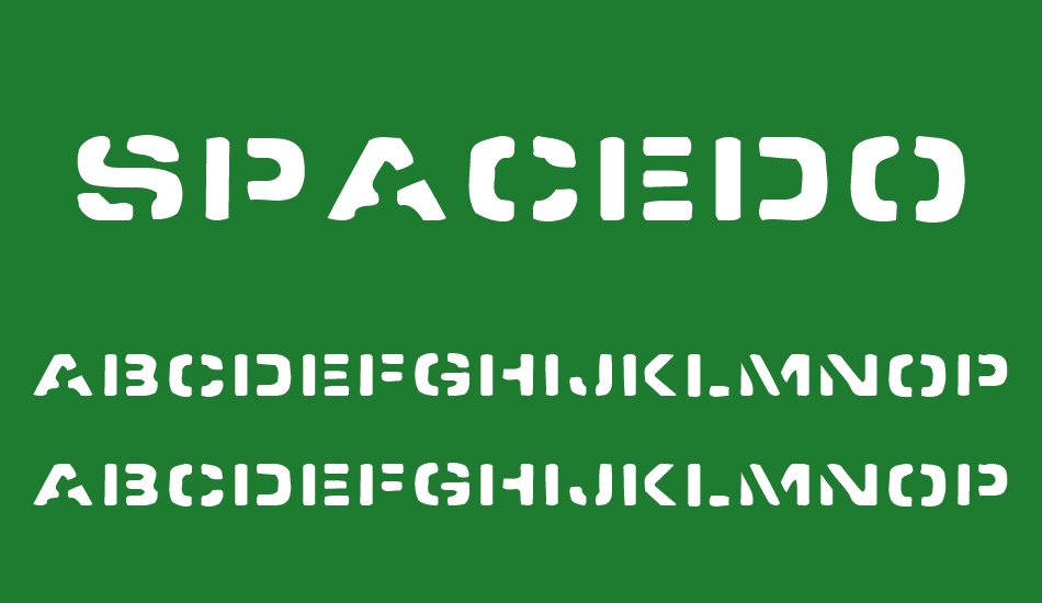 spacedock-stencil font