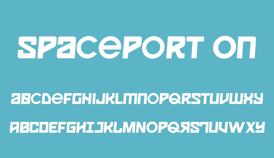 spaceport-one font
