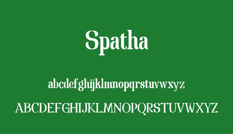 spatha font