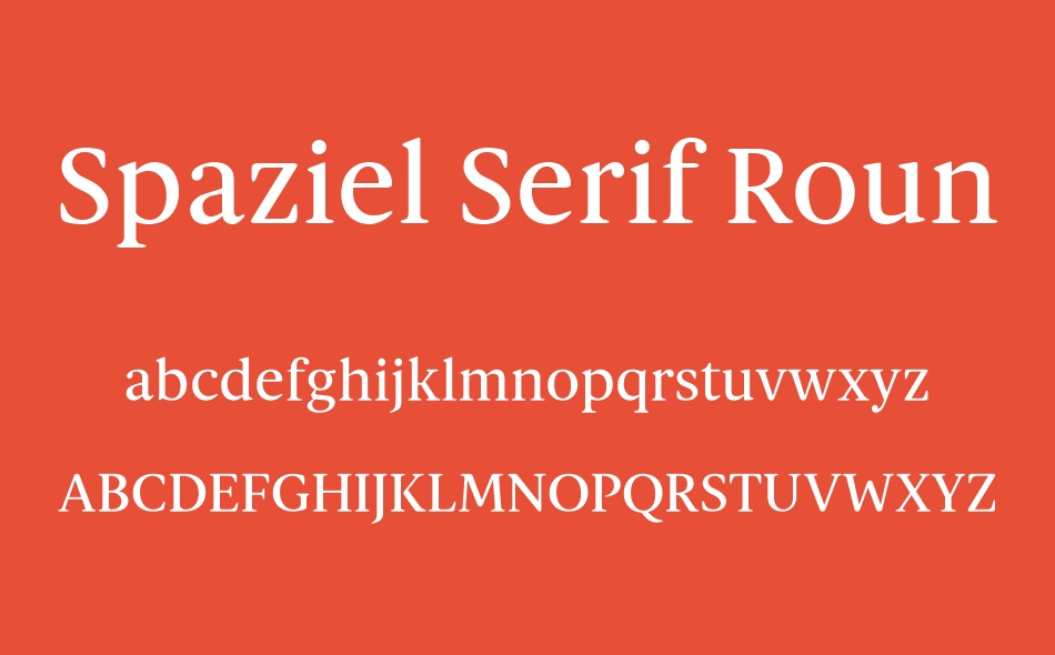 Spaziel Serif font