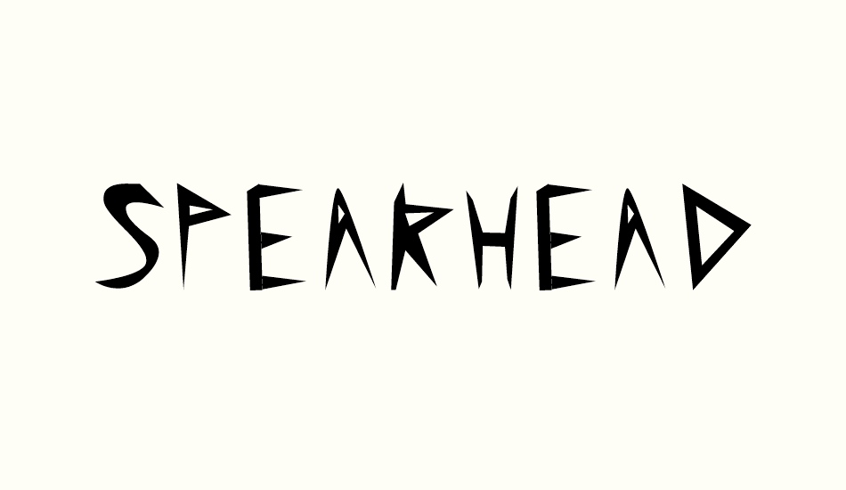 spearhead font big