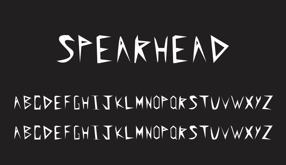spearhead font