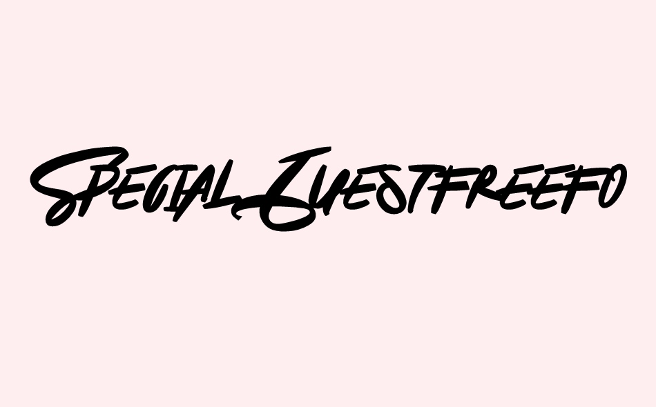 Special Guest Font font big