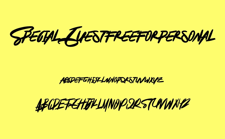 Special Guest Font font