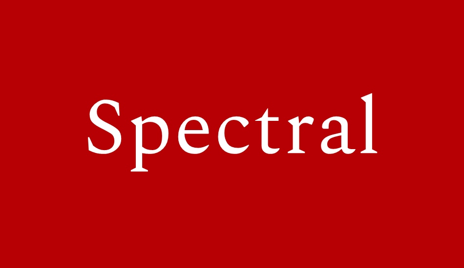 spectral font big