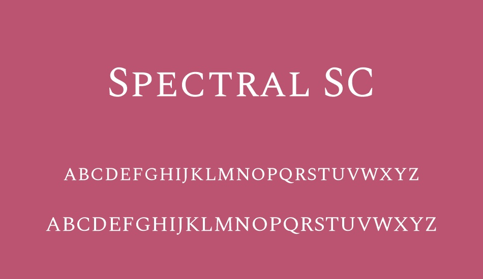 spectral-sc font