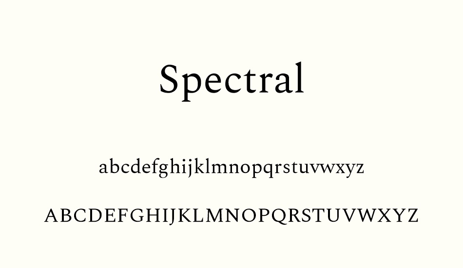 spectral font