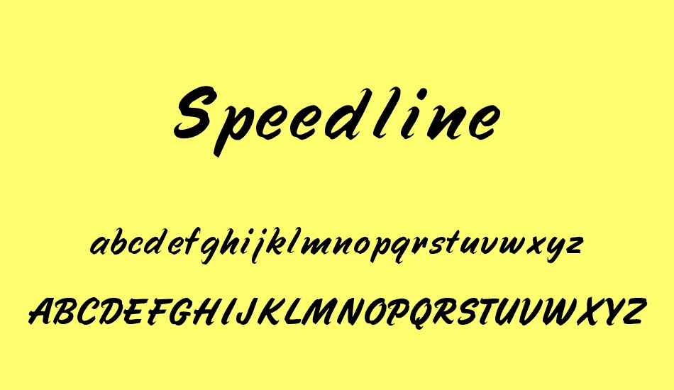 speedline font