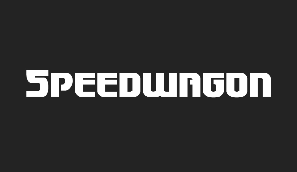 speedwagon font big