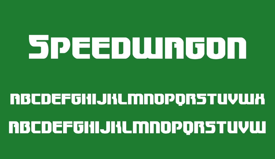 speedwagon font