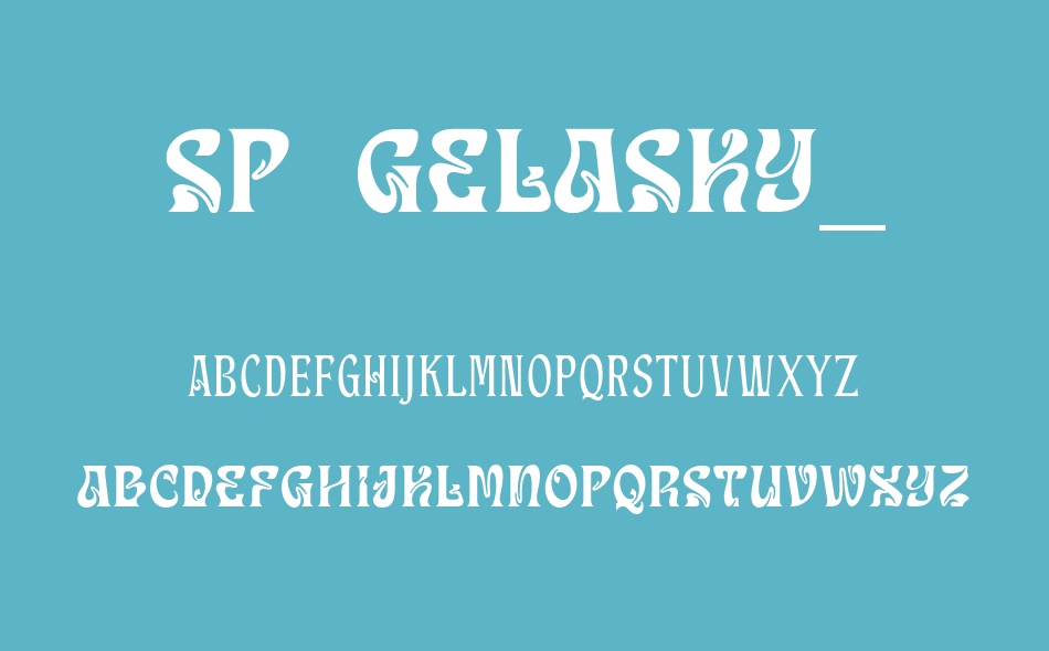 SP Gelasky font