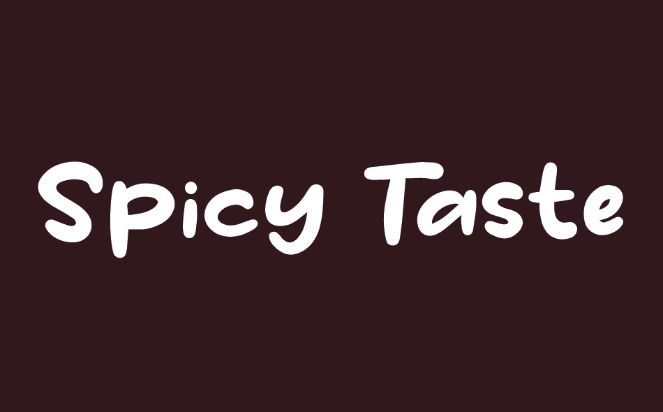 Spicy Taste font big