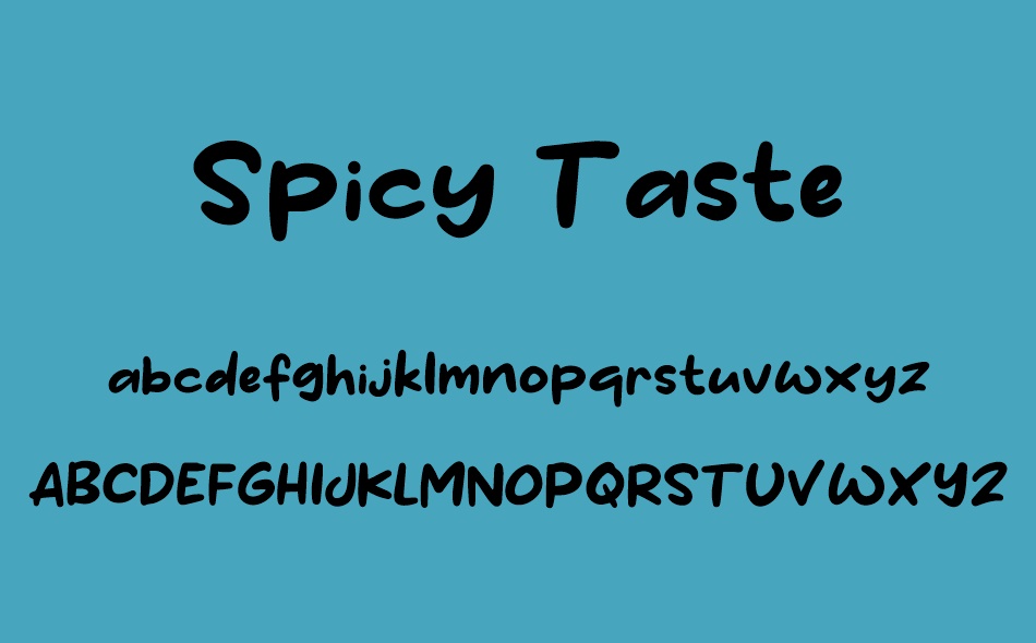 Spicy Taste font