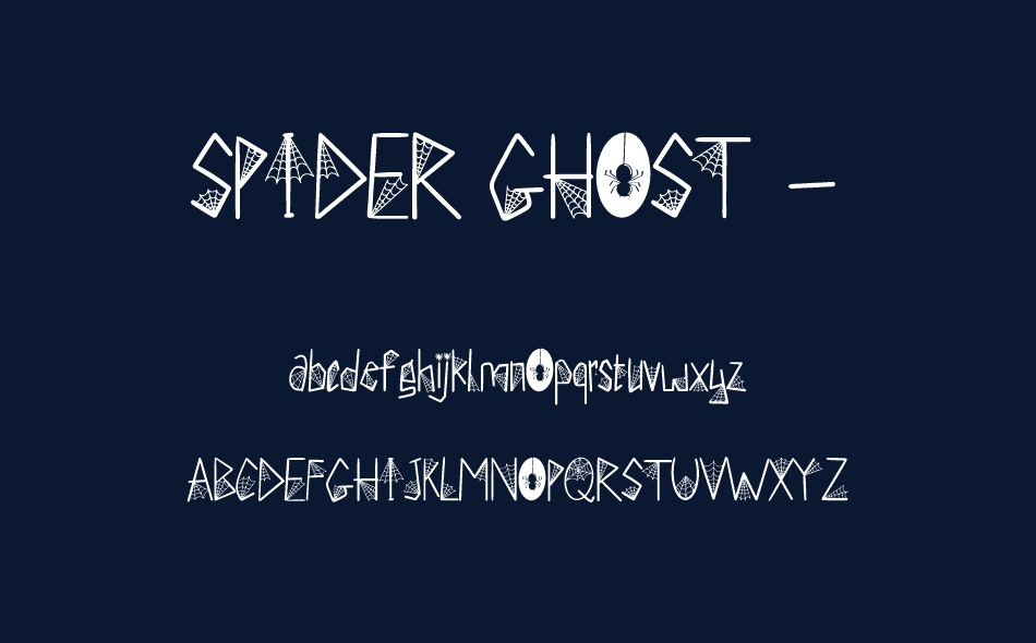 Spider Ghost font