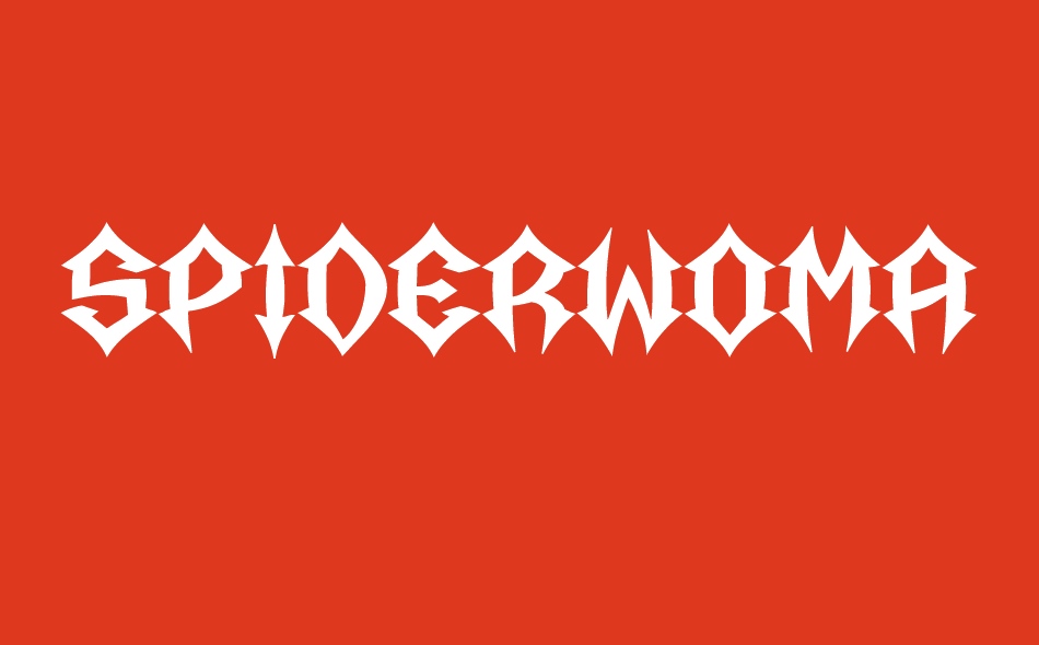 Spiderwoman font big