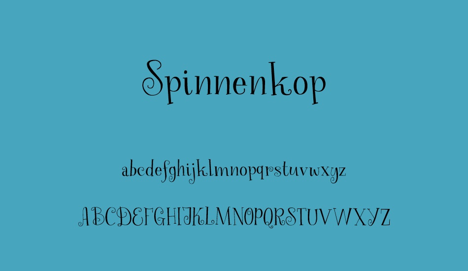 spinnenkop-demo font
