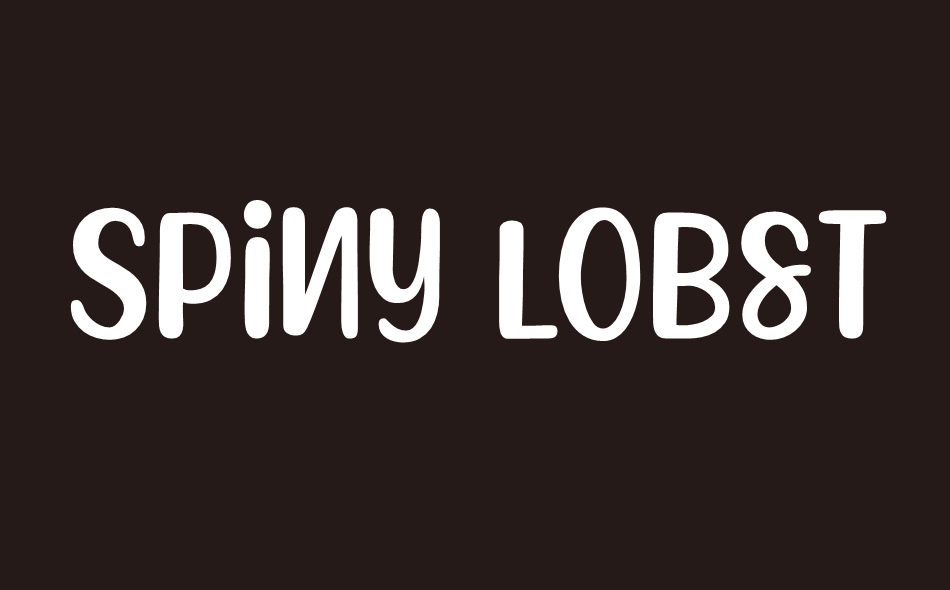 Spiny Lobster font big