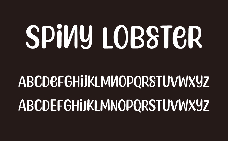 Spiny Lobster font