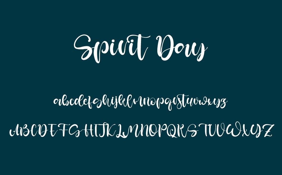 Spirit Day font