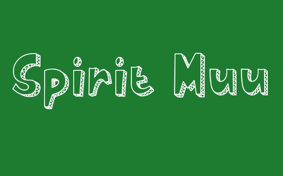Spirit Muuda font big