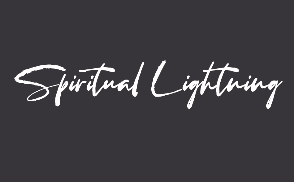 Spiritual Lightning font big