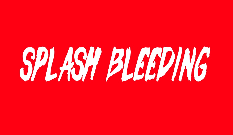 splash-bleeding font big