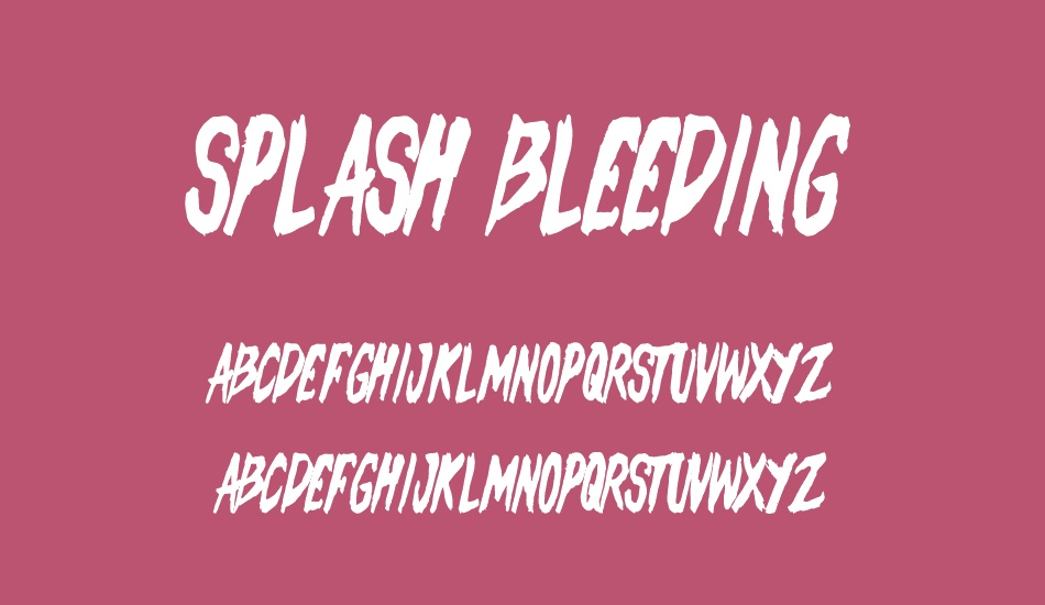 splash-bleeding font