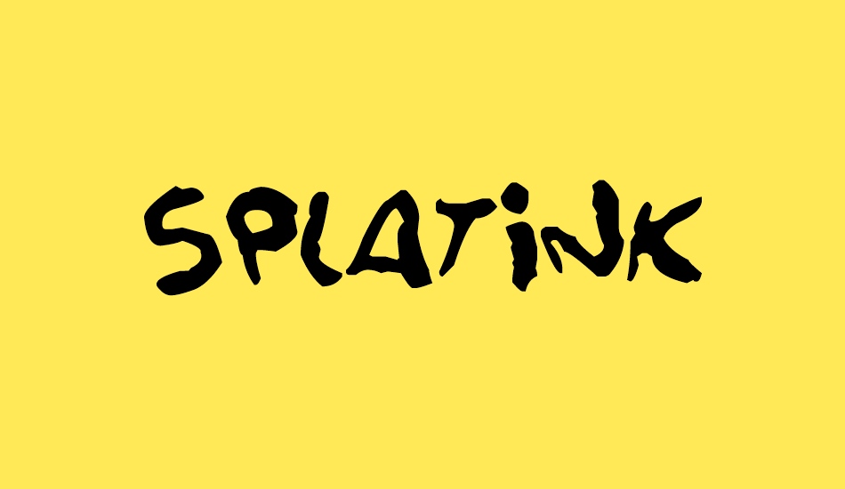 splatink font big