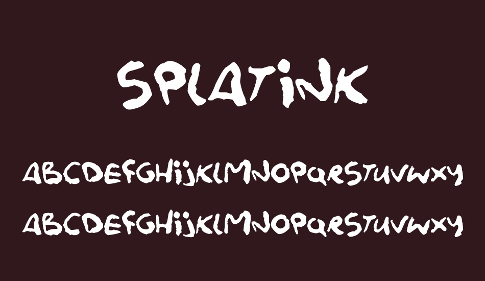 splatink font