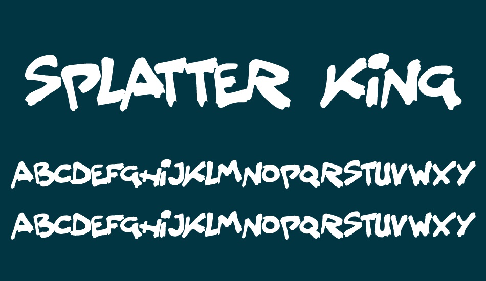 splatter-kings font