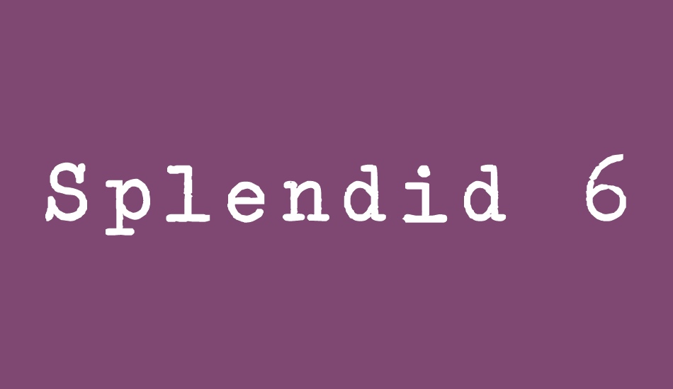 splendid-66 font big