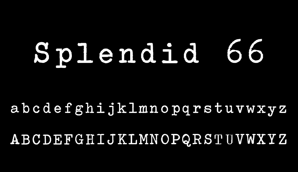 splendid-66 font