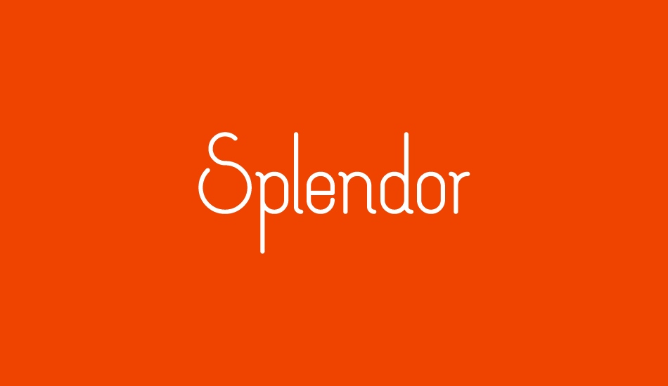 splendor font big