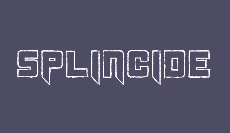 splincide font big