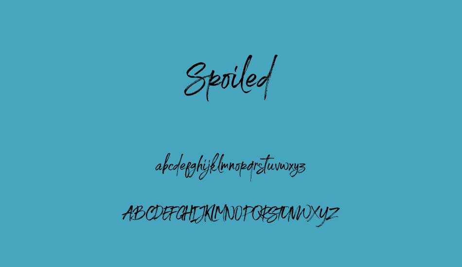 spoiled font