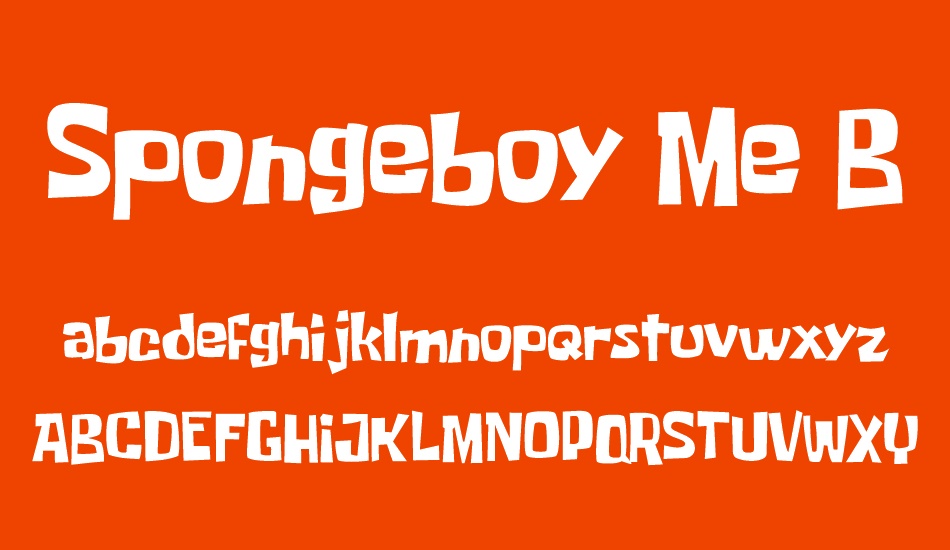 spongeboy-me-bob font