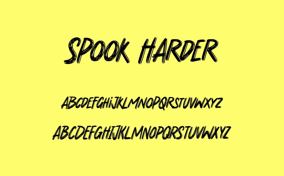 Spook Harder font