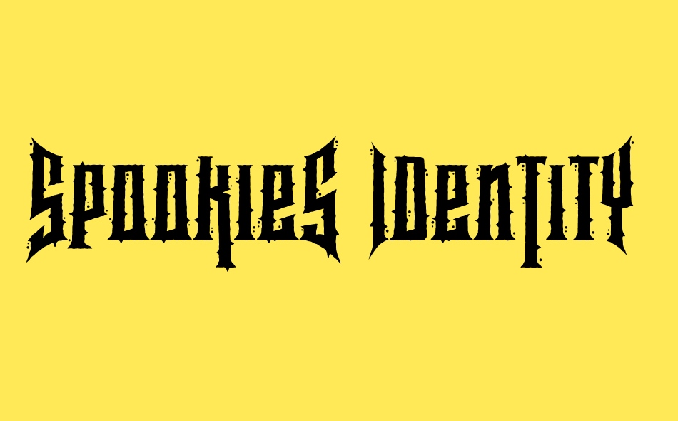 Spookies Identity font big