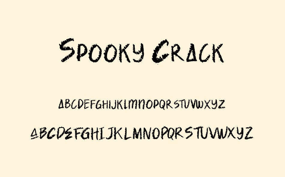 Spooky Crack font
