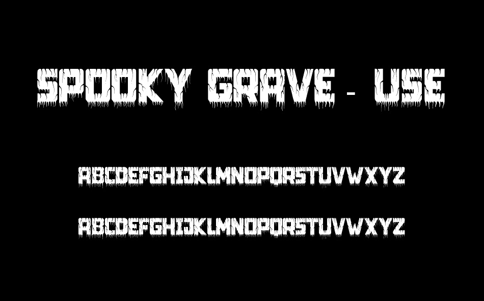 Spooky Grave font