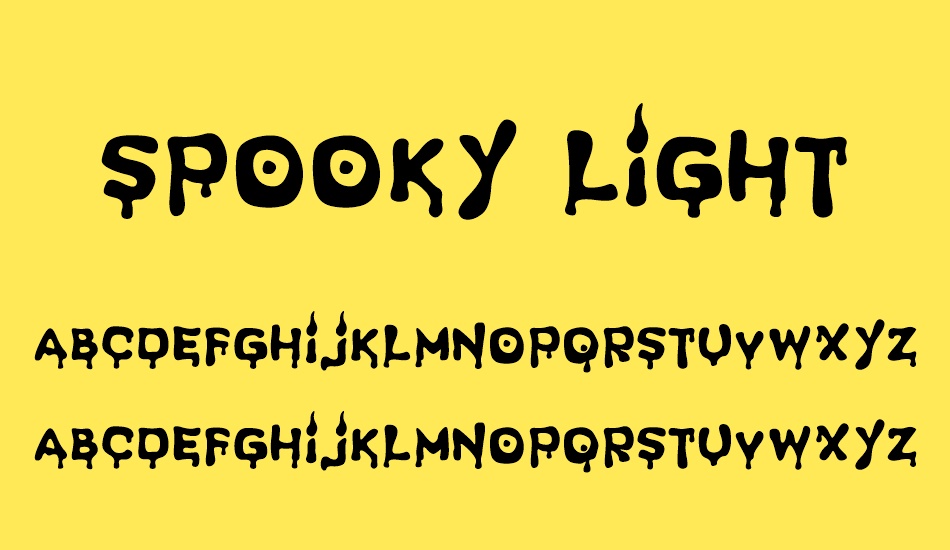 spooky-light font