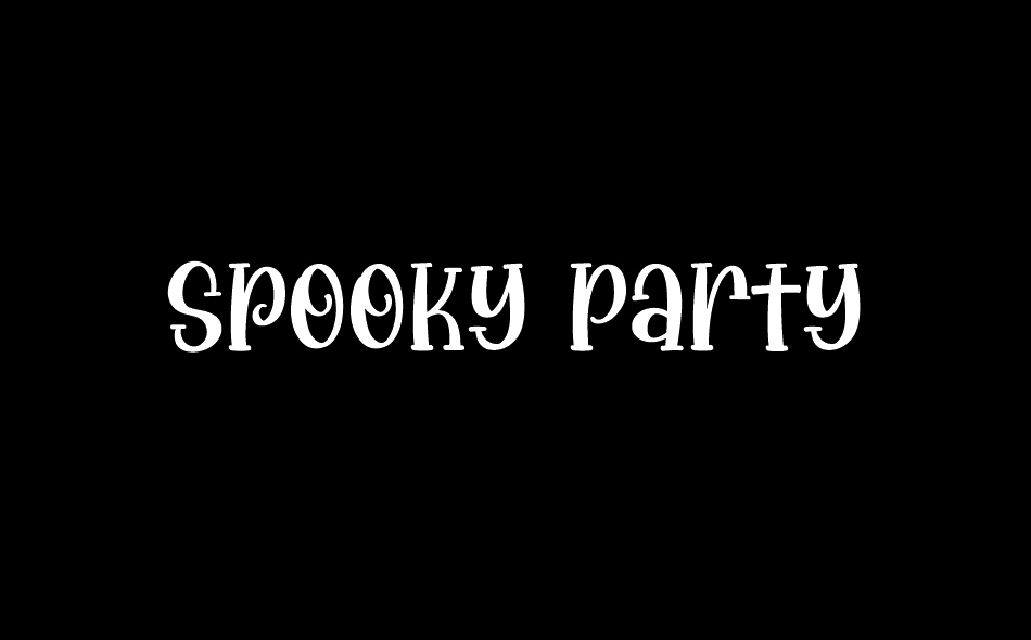 Spooky Party font big