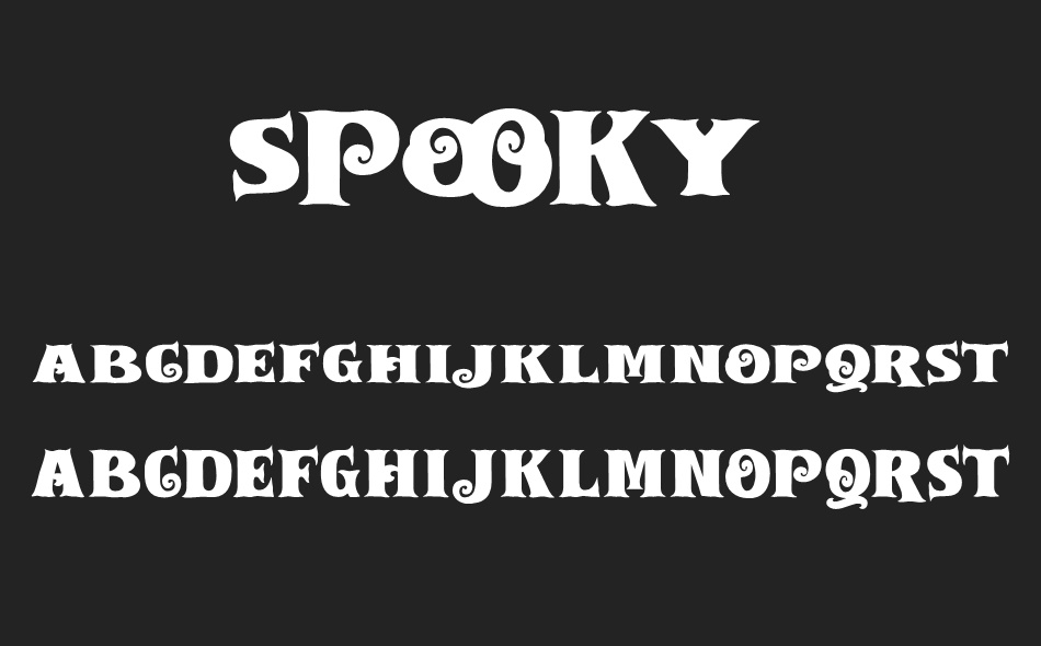 Spooky Stone font