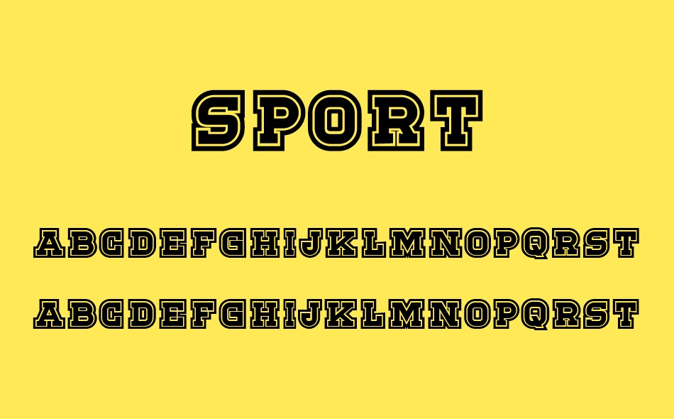 Sport font